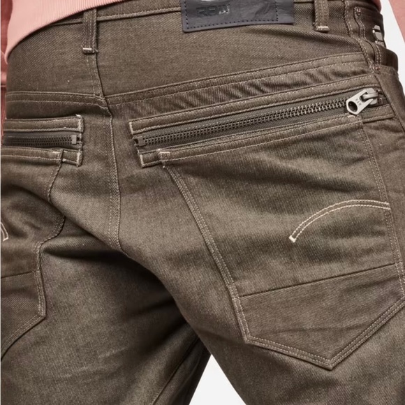 G STAR - NWT - TOBOG mens jeans 3D Relaxed Tappered Army Denim size 31x32 - Picture 3 of 4